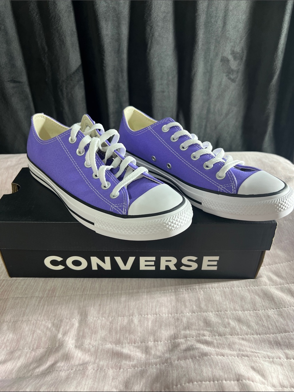 Converse CTAS OX Viper Violet and White.